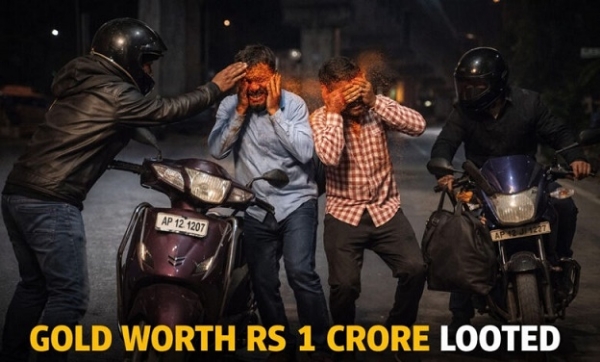 مرچی پاؤڈر پھینک کر 1 کروڑ روپے مالیتی سونا لوٹ لیا گیا