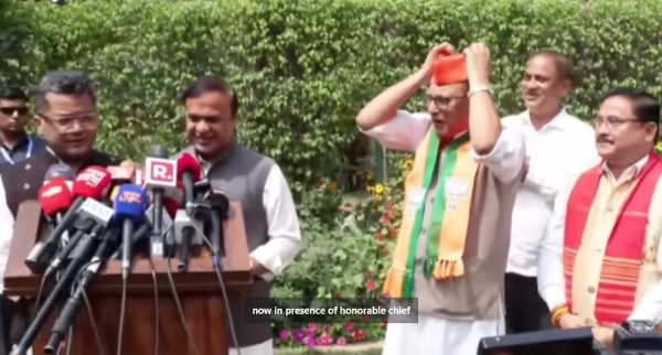 بی جے پی میں شامل ہوئے پردیوت بوردولوئی نے کانگریس پر برادریوں کو نظر انداز کرنے کا الزام لگایا