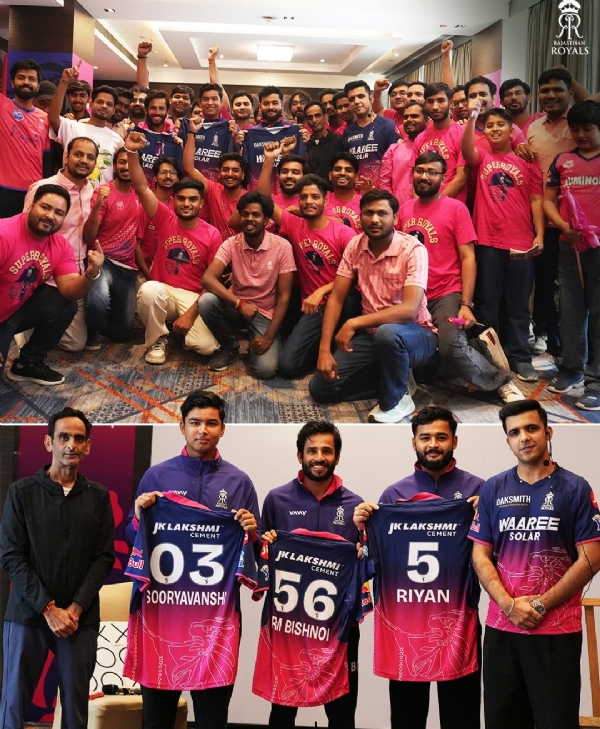 آئی پی ایل 2026: راجستھان رائلز نے نئی جرسی کی نقاب کشائی کی