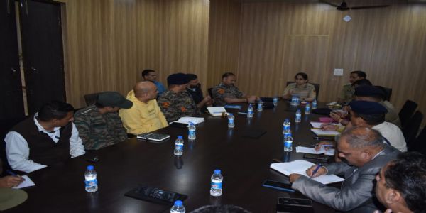 ڈی آئی جی کی جانب سے ریاسی میں سیکورٹی صورتحال پر میٹنگ