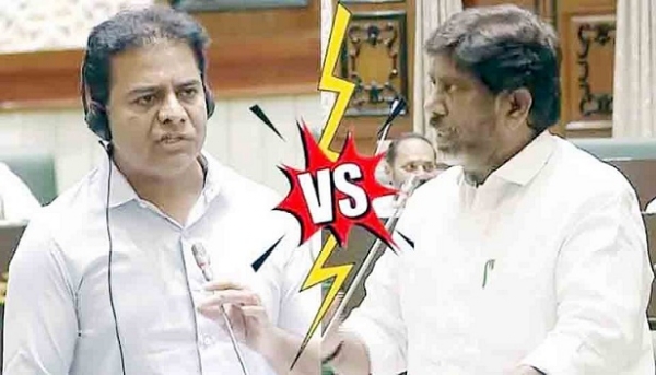 Uproar in Telangana Assembly, war of words between KTR and Deputy Chief Minister
