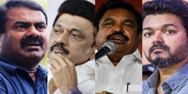 تمل ناڈو چار کونوں والے مقابلے کے لیے تیار ہے، وجے نے اکیلے لڑائی کا اعلان کیا