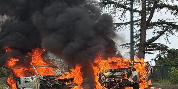 حزب اللہ نے شمالی اسرائیل پر میزائل داغے، دو کاروں میں لگی آگ ، ایک شخص ہلاک