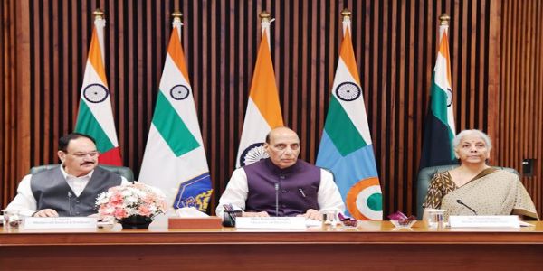 مغربی ایشیا بحران کے اثرات کا جائزہ لینے کےلئے راج ناتھ سنگھ کی قیادت میں آئی جی او ایم کی میٹنگ