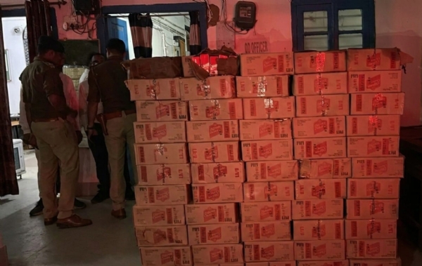 سپول میں غیر ملکی شراب کی 22,380 بوتل ضبط، دو اسمگلر گرفتار