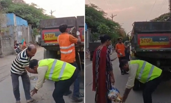 حیدرآباد میں صفائی کے لیے جی ایچ ایم سی سپروائزرکا منفرد اقدام،