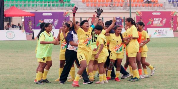 کھیلو انڈیا ٹرائبل گیمز: چھتیس گڑھ کی لڑکیوں کی فٹبال ٹیم نے شاندار فتح حاصل کی، اروناچل پردیش کو ہرا کر فائنل میں پہنچ گئی