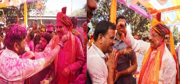 وزیر اعلیٰ ڈاکٹر موہن یادو نے وزیر اعلیٰ رہائش گاہ میں شہریوں کے ساتھ ہولی کا تہوار جوش و خروش سے منایا۔