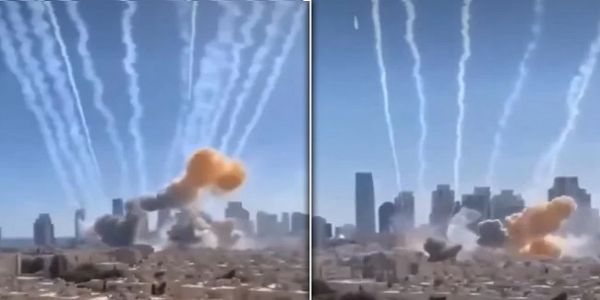ایرانی میزائلوں کی گونج، تل ابیب کی فضا لرزا دینے والی فوٹیج منظرِ عام پر