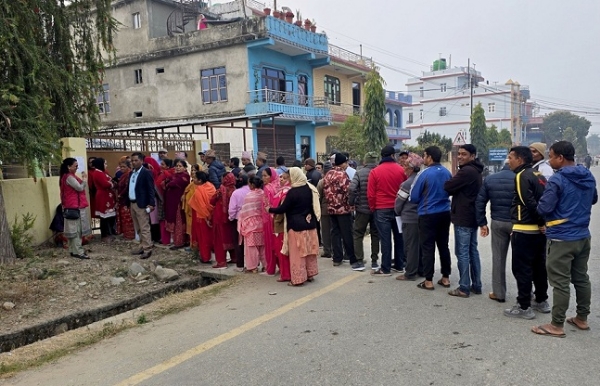 Nepal-Election-firing-Dolkha