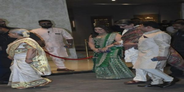 ارجن تندولکرکی شادی کی شاندار تقریب میں فلمی ستاروں کی شرکت