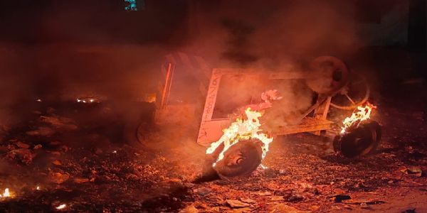 نیوکالونی ٹونگری میں آگ لگی، لوگوں میں خوف وہراس