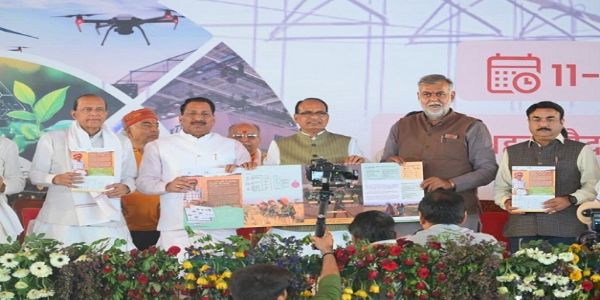 مرکزی وزیر زراعت شیوراج نے انت کرشی مہوتسو میں ایم پی کے چار اضلاع کا زرعی روڈ میپ جاری کیا