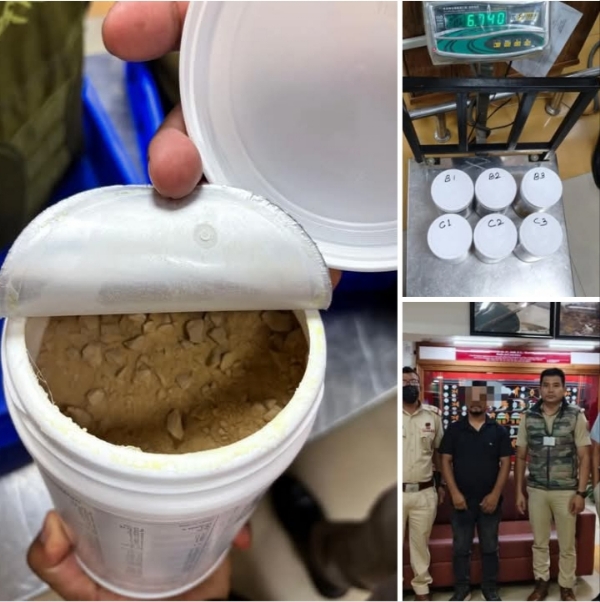 امپھال ہوائی اڈے پر منشیات اسمگلر گرفتار ، کارروائی کے دوران تشدد