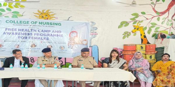 اے ایم یو کے نرسنگ کالج کی جانب سے علی گڑھ جیل میں خاتون قیدیوں کے لیے مفت صحت کیمپ کا انعقاد