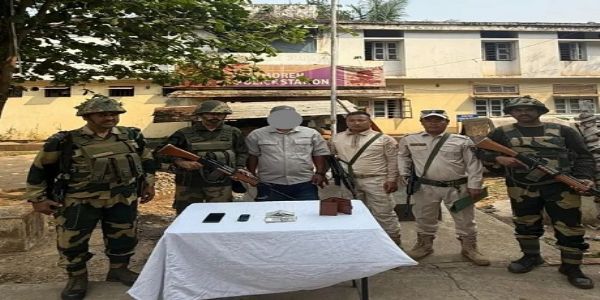 منی پور-میانمار سرحد کے پاس کے وائی کے ایل عسکریت پسند گرفتار، نقدی اور موبائل برآمد