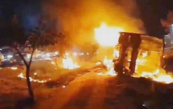 کے پی ایچ بی میں خانگی اے سی سلیپر بس میں آگ لگ گئی