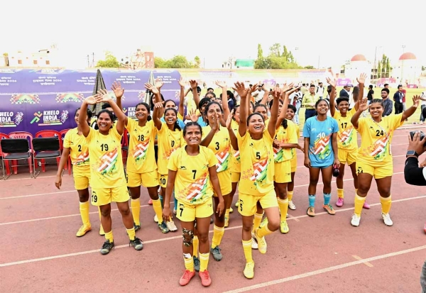 کھیلو انڈیا ٹرائبل گیمز: خواتین کے فٹ بال میں چھتیس گڑھ کی شاندار کارکردگی، جھارکھنڈ کو شکست دے کر گولڈ میڈل جیتا