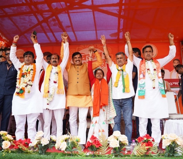 بانکورا ضلع میں سی ایم ڈاکٹر یادو نے عوام سے خطاب کیا