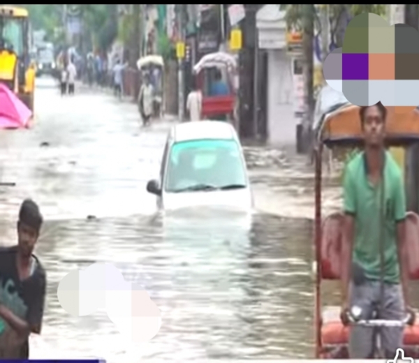 گوہاٹی شہرمیں مختلف مقامات پر پانی بھر گیا، معمولات زندگی متاثر