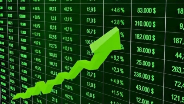 شیئر بازار میں اضافے کی علامتی تصویر