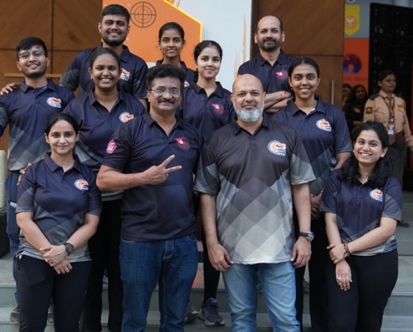 شوٹنگ لیگ آف مہاراشٹر کی فاتح سوبو جائنٹس کی ٹیم