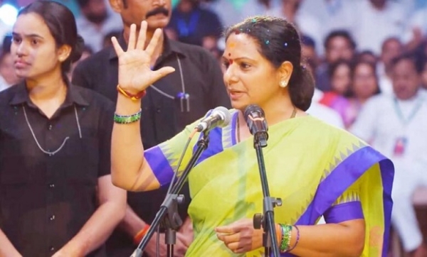 ’ تلنگانہ راشٹرا سینا‘ کے کویتا نے اپنی پارٹی کے نام کا اعلان کیا