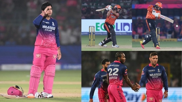 پندرہ سال کے ویبھو سوریاونشی کی دھماکہ خیز سنچری بے کار، سن رائزرز حیدرآباد نے راجستھان رائلز کو 5 وکٹوں سے ہرایا