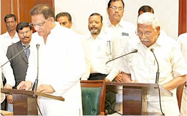 اظہرالدین اور کودنڈا رام کی ایم ایل سی حلف برداری