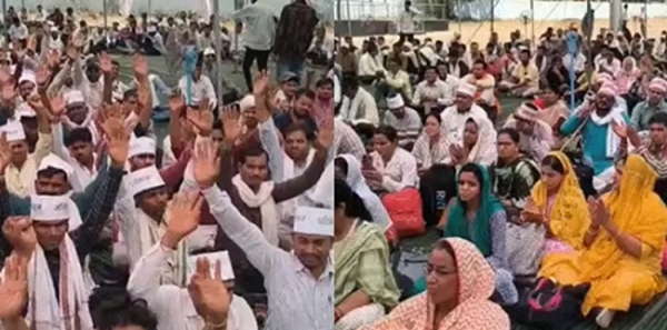 بھوپال میں مہمان اساتذہ کا بڑا احتجاج