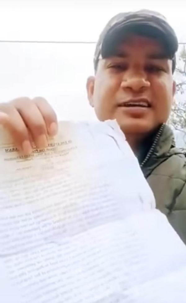 بہار: ایس ایس بی جوان کی حکومت سے التجا، ملک بچائیں یا خاندان ؟