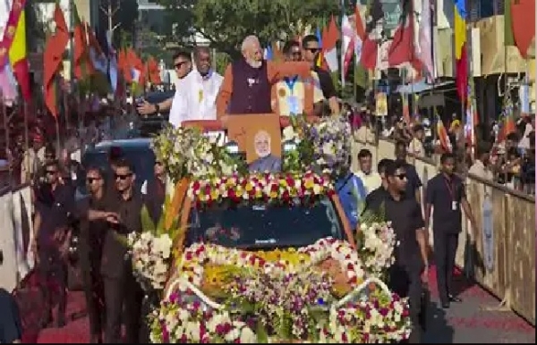 پڈوچیری میں پی ایم مودی کا روڈ شو، این ڈی اے اتحاد کے لیے مانگی حمایت