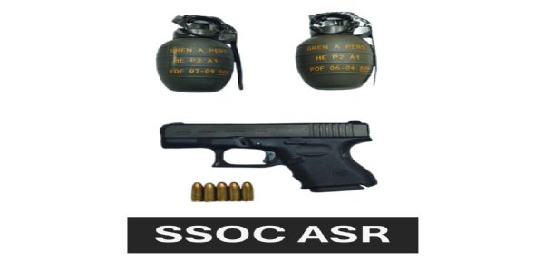 امرتسر میں دو پاکستانی ہینڈ گرنیڈ برآمد، تین گرفتار