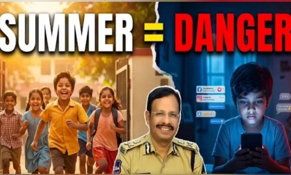 گرمیوں کی تعطیلات میں بچوں کی آن لائن سرگرمیوں پر نظر رکھیں:حیدرآباد پولیس کمشنر گرمیوں کی تعطیلات میں بچوں کی آن لائن سرگرمیوں پر نظر رکھیں:حیدرآباد پولیس کمشنر