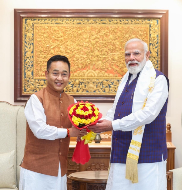 سکم کے وزیر اعلیٰ نے وزیر اعظم سے ملاقات کی