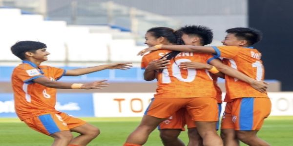 ہندوستان نے انڈر 20 ویمنز ایشین کپ میں چائنیز تائپے کو شکست دے کر کوارٹر فائنل کی اپنی امیدوں کو زندہ رکھا