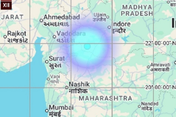 قومی مرکز برائے زلزلہ پیما کی سوشل سائٹ سے لی گئی تصویر