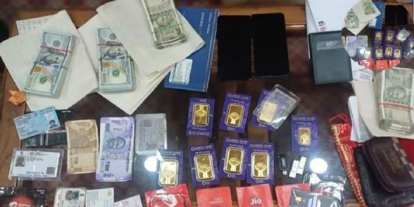 نیپال کےکاکر بھٹہ میں ہندوستانی شہری گرفتار، 570 گرام سونا اور غیر ملکی کرنسی برآمد