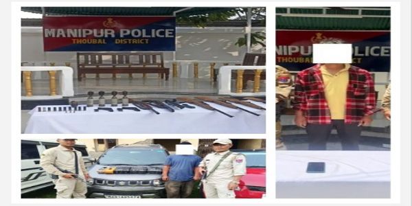 تھوبل میں اسلحہ اور دھماکہ خیز مواد برآمد، کے وائی کے ایل عسکریت پسند اور منشیات فروش گرفتار