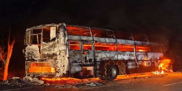 حیدرآباد-کاکیناڈا بس میں آتشزدگی، 36 مسافر محفوظ
