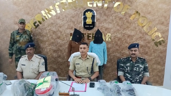 نکسلی تنظیم جے جے ایم پی کے دو ارکان ہتھیاروں کے ساتھ گرفتار