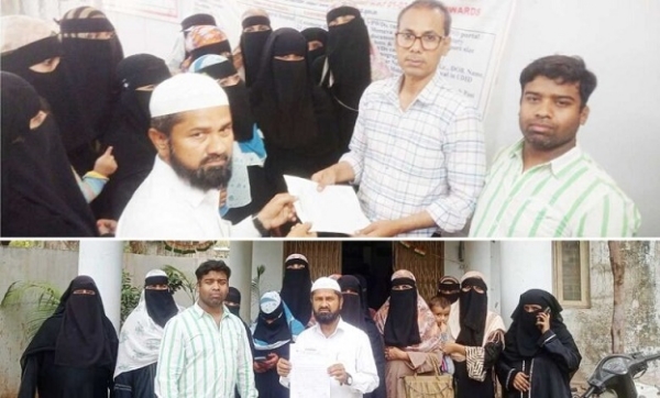 عنبرپیٹ میں غریبوں کو مکانات الاٹ نہ ہونے پر آواز تنظیم کا احتجاجی نمائندگی