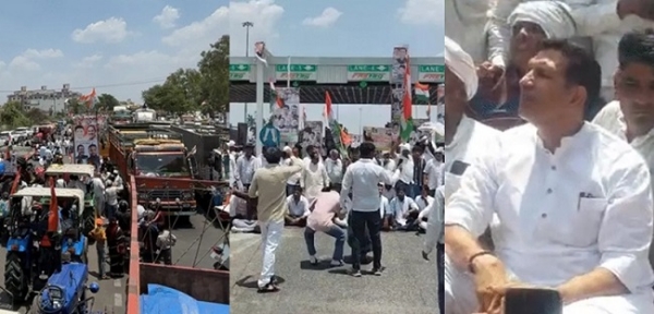 مدھیہ پردیش میں کسانوں کے مسائل پر کانگریس کا ریاست گیر چکا جام