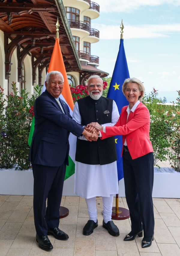 وزیراعظم مودی کی یورپی رہنماؤں سے ملاقات ، ایف ٹی اے پر جلد عمل درآمد پر زور وزیراعظم مودی کی یورپی رہنماؤں سے ملاقات ، ایف ٹی اے پر جلد عمل درآمد پر زور