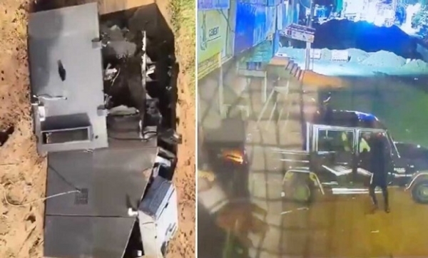 ایس بی آئی کے اے ٹی ایم سنٹر میں توڑ پھوڑ، چورآلات لے کر فرار ایس بی آئی کے اے ٹی ایم سنٹر میں توڑ پھوڑ، چورآلات لے کر فرار