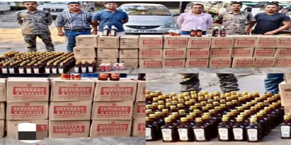 بھوٹانی شراب کی اسمگلنگ کے خلاف بڑا کریک ڈاؤن، 32 کارٹن شراب کے ساتھ دو گرفتار
