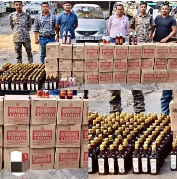 بھوٹانی شراب کی اسمگلنگ کے خلاف بڑا کریک ڈاو¿ن، 32 کارٹن شراب کے ساتھ دو گرفتار