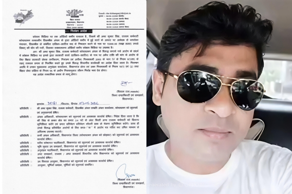 رشوت مانگنے کا آڈیو کلپ وائرل، ریونیو ملازم امر کمار سنگھ معطل