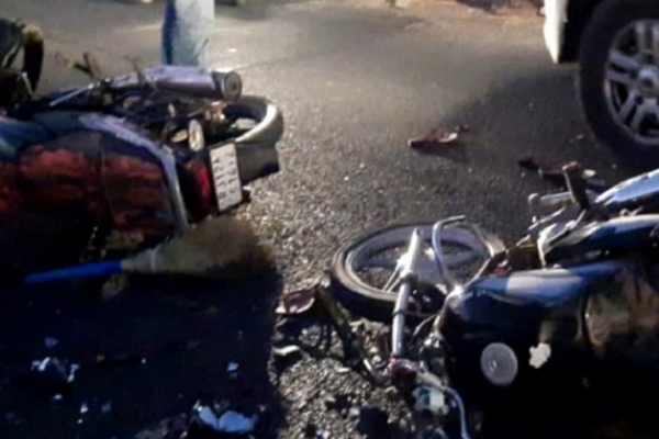 مندسور میں خوفناک سڑک حادثہ: دو بائکوں کی آمنے سامنے ٹکر، کلیکشن ایجنٹ سمیت دو ہلاک