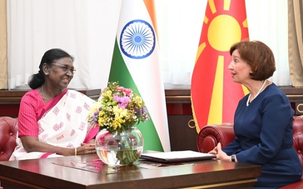 INDIA-NORTHMACEDONIA-PRESIDENT INDIA-NORTHMACEDONIA-PRESIDENT